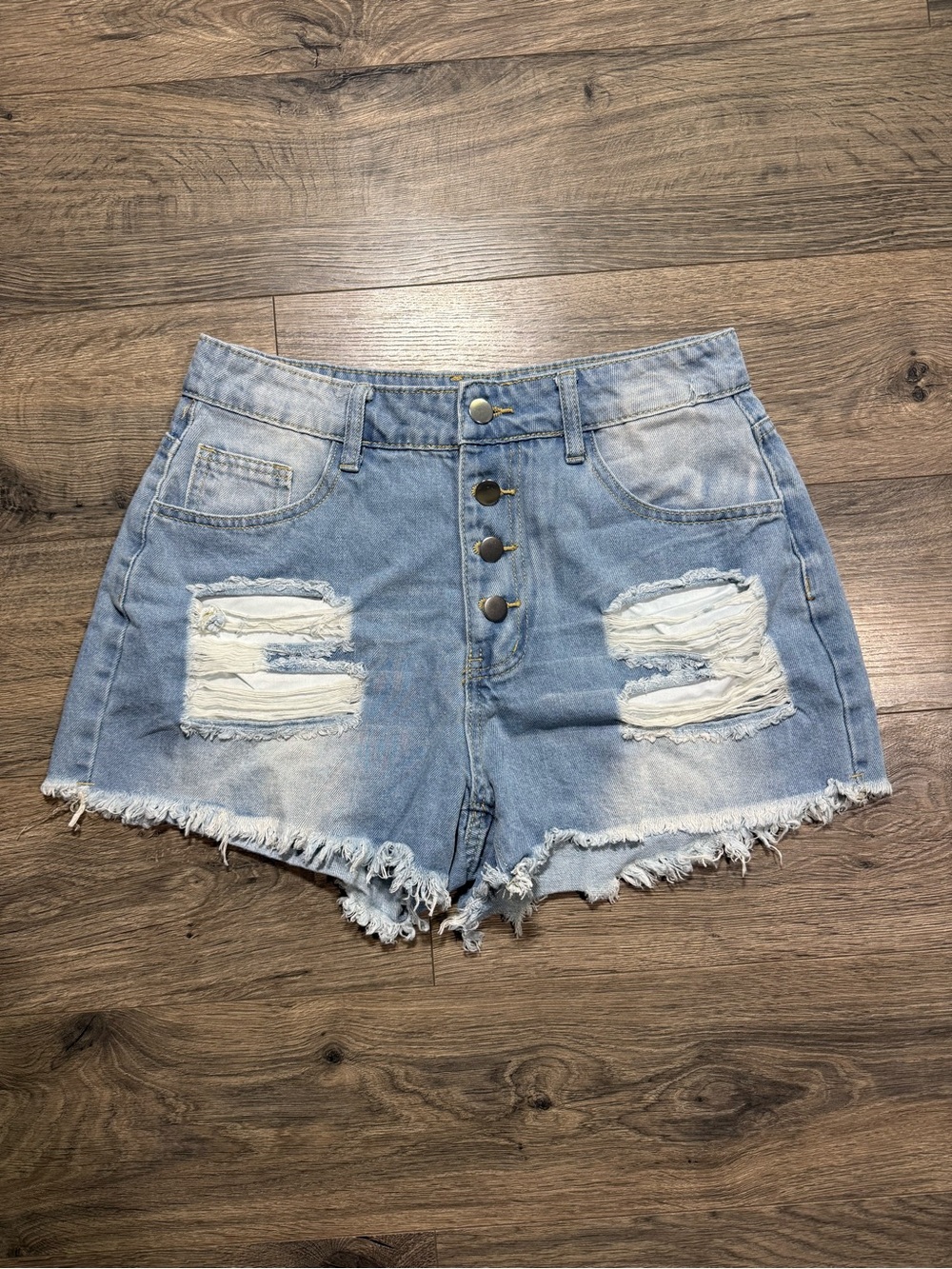 Distressed Jean Shorts